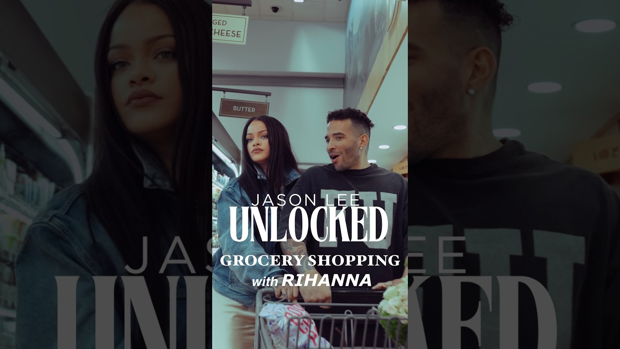 Rihanna with Jason Lee at a grocery store